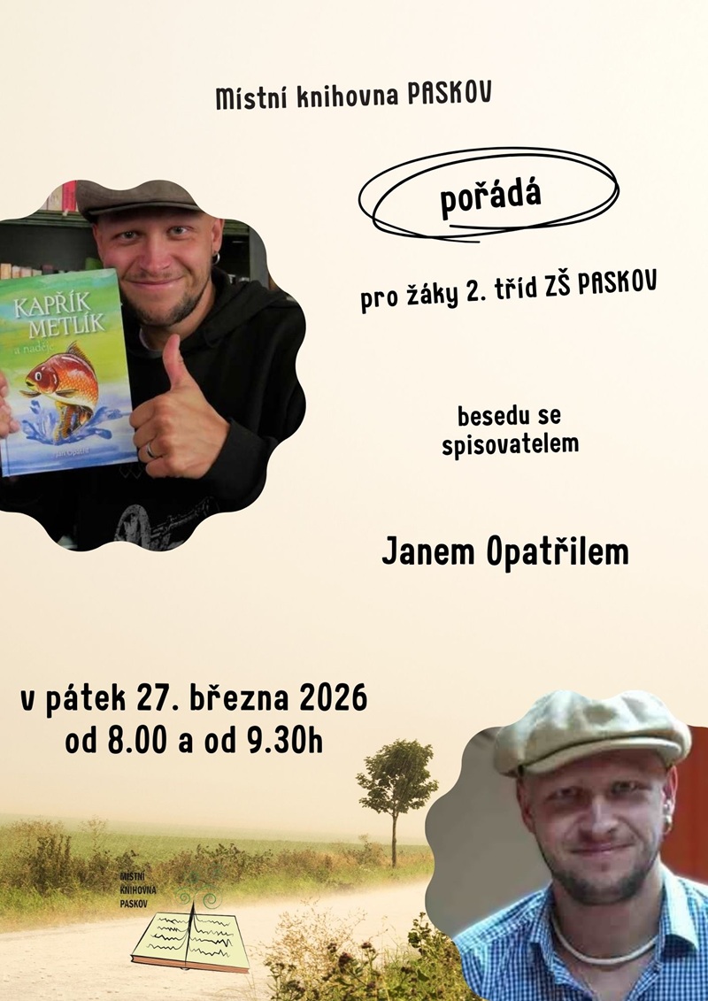 Plakát na besedu 2026